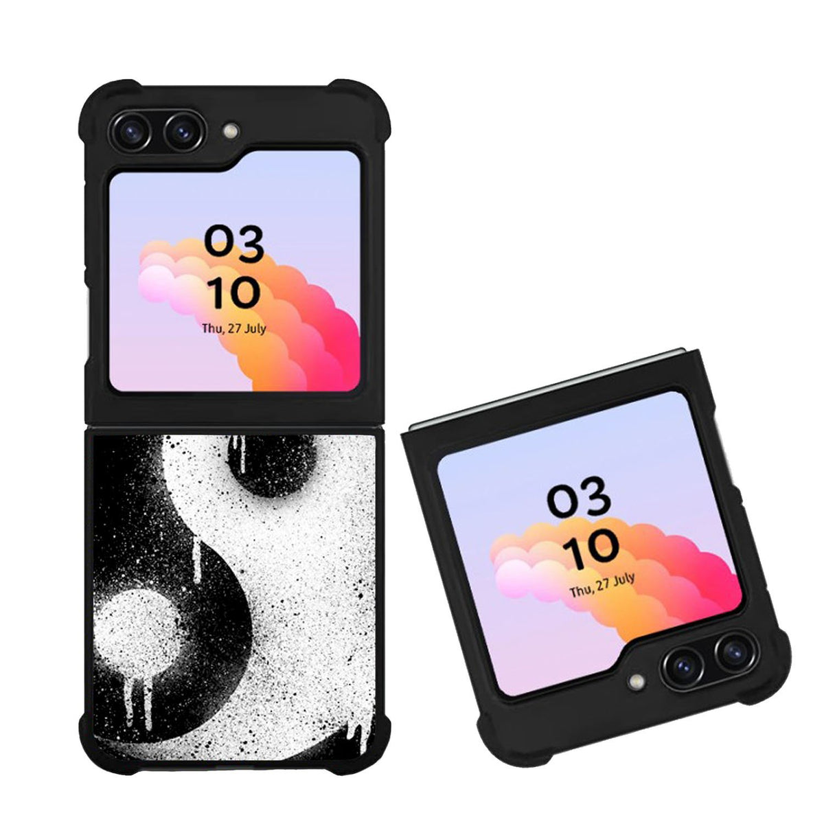 Yin Yang Spray Paint Case Samsung Galaxy Z Flip 5 5G BC1974