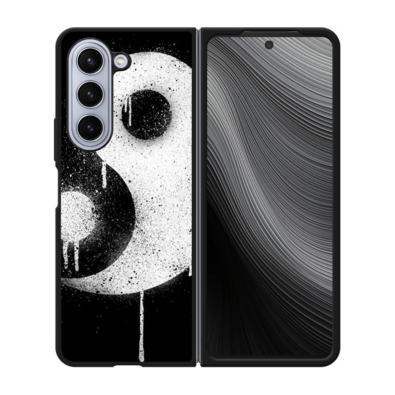 Yin Yang Spray Paint Case Samsung Galaxy z Fold 5 5G BC1974