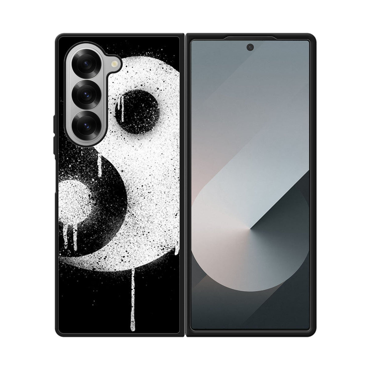 Yin Yang Spray Paint Case Samsung Galaxy Z Fold 6 5G BC1974