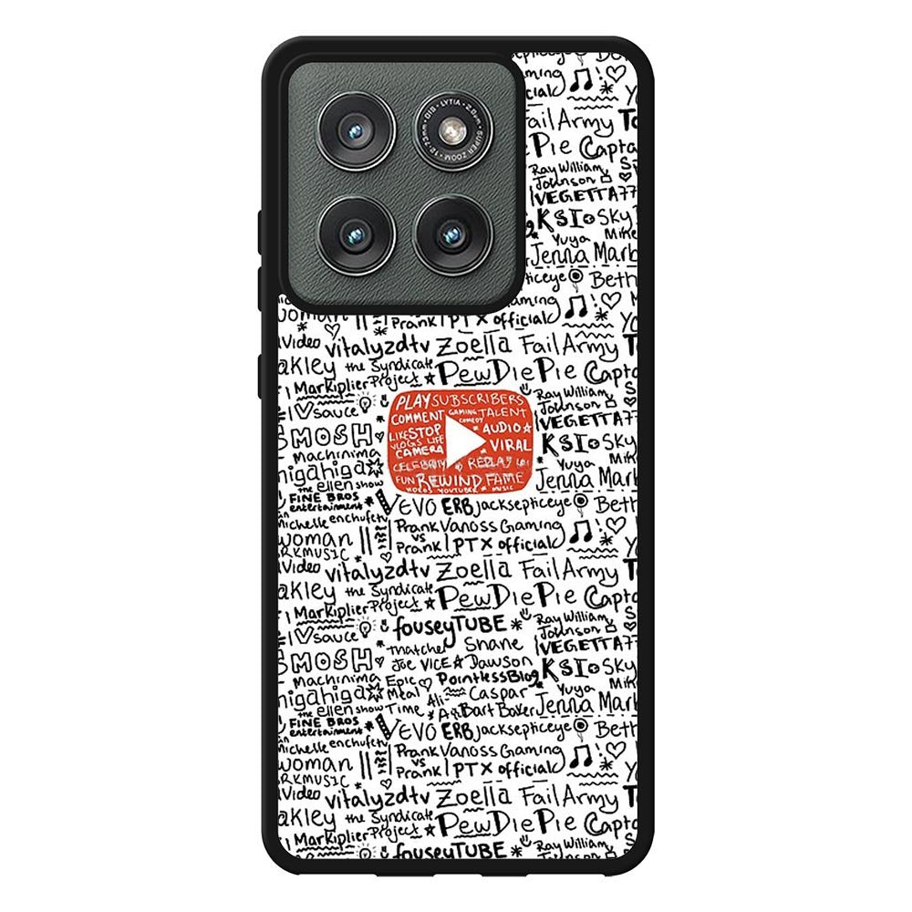 Youtube Art Prints Case Motorola Moto Edge 2025 BC1975