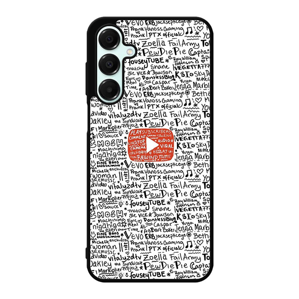 Youtube Art Prints Samsung Galaxy A16 Case BC1975