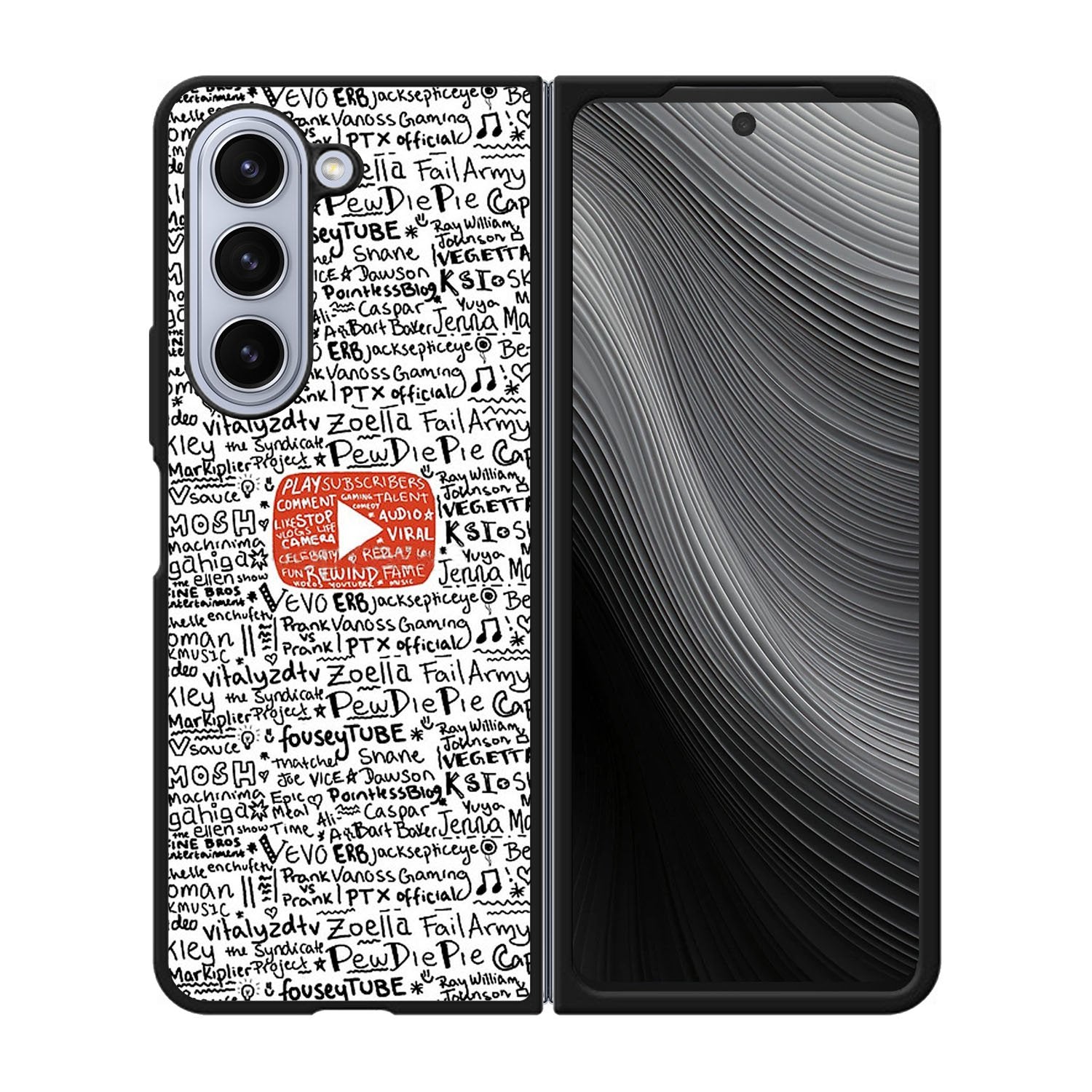 Youtube Art Prints Case Samsung Galaxy z Fold 5 5G BC1975