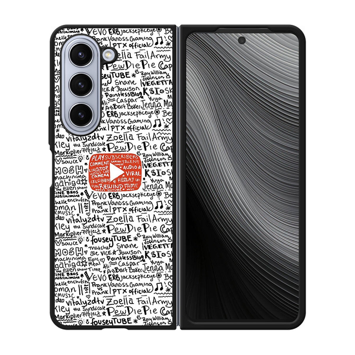 Youtube Art Prints Case Samsung Galaxy z Fold 5 5G BC1975