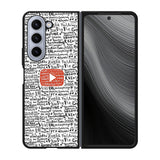 Youtube Art Prints Case Samsung Galaxy z Fold 5 5G BC1975