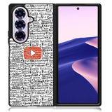 Youtube Art Prints Samsung Galaxy Z Fold 7 5G Case BC1975