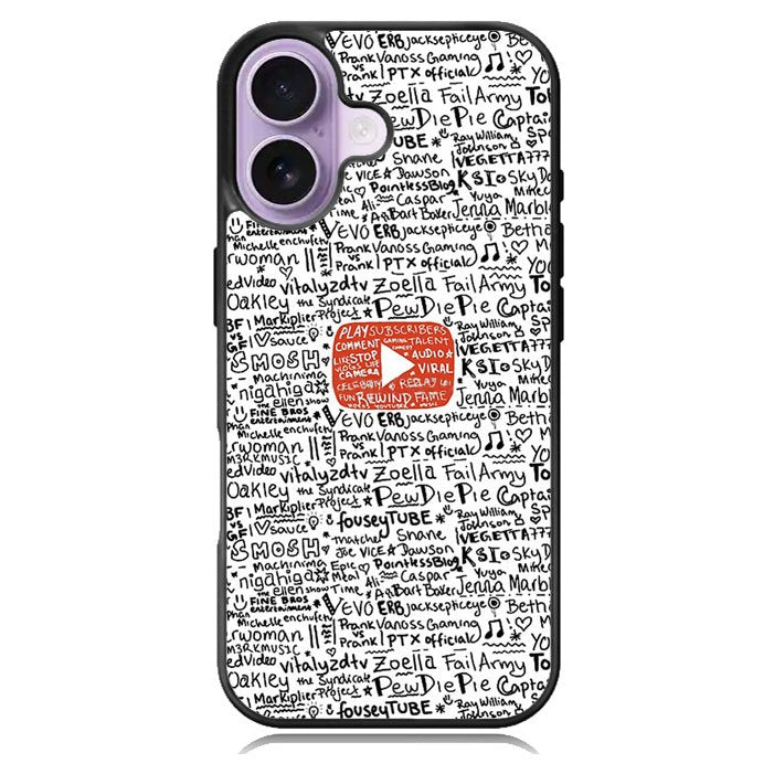 Youtube Art Prints iPhone 17 Case BC1975