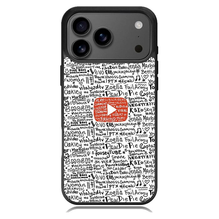 Youtube Art Prints iPhone 17 Pro Max Case BC1975