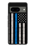 Police Blue Line Flag Google Pixel 8a Case