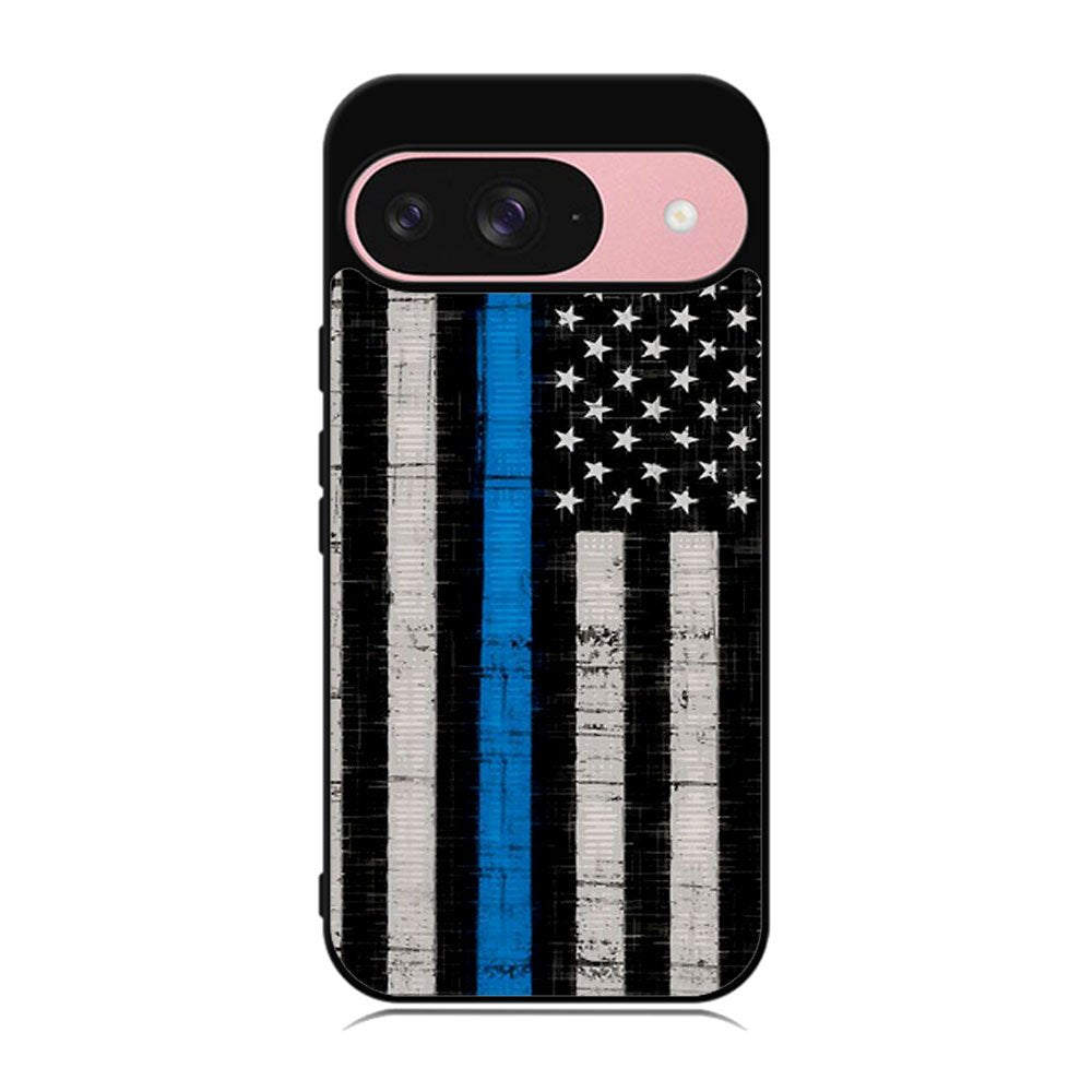 Police Blue Line Flag Case Google Pixel 9 BC2025
