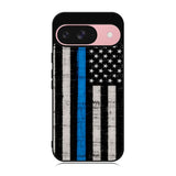 Police Blue Line Flag Case Google Pixel 9 BC2025