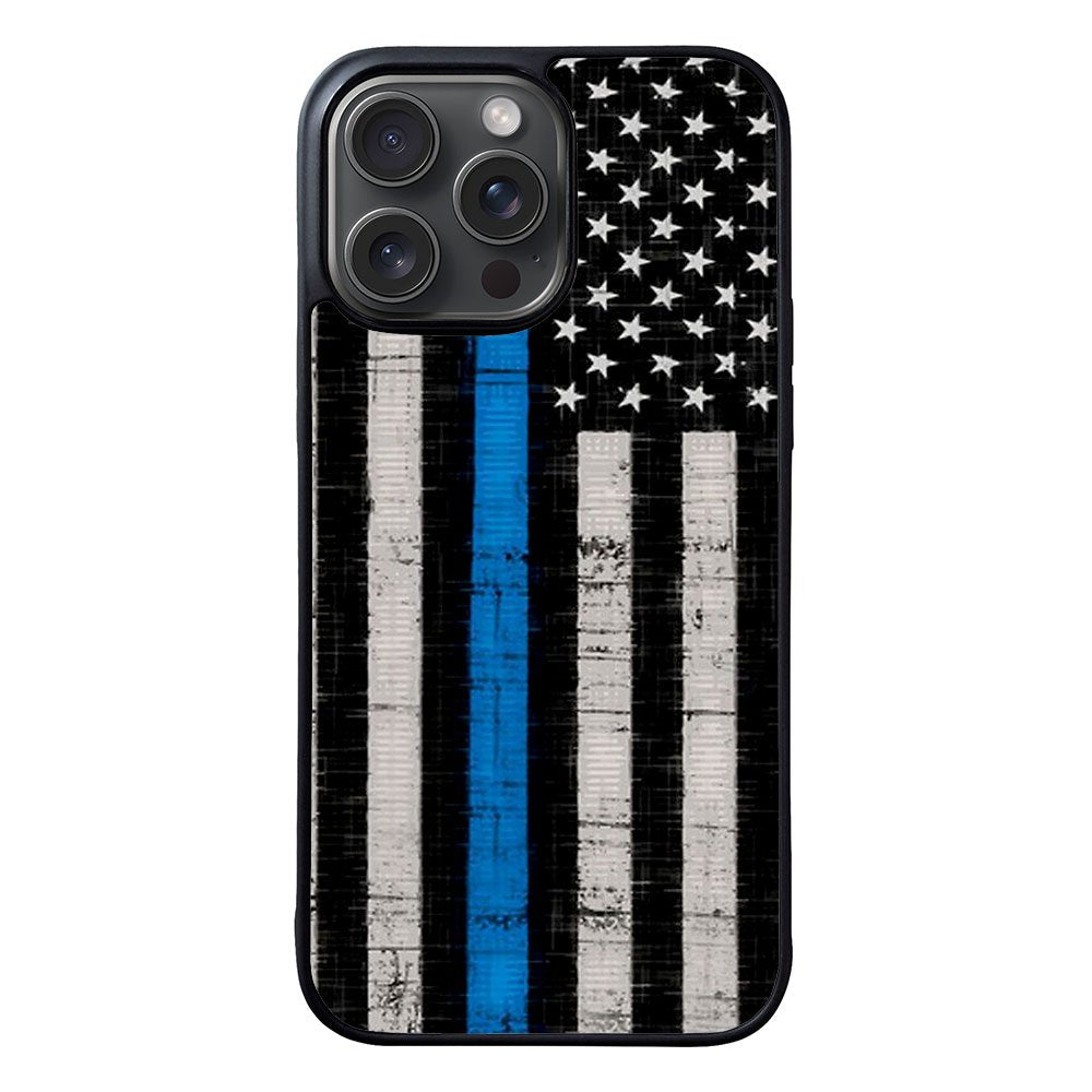 Police Blue Line Flag Case iPhone 15 Pro BC2025