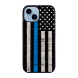 Police Blue Line Flag Case iPhone 15 Plus BC2025