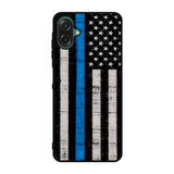 Police Blue Line Flag Case Samsung Galaxy A07 BC2025