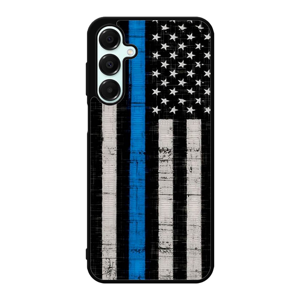 Police Blue Line Flag Samsung Galaxy A16 Case BC2025
