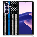 Police Blue Line Flag Samsung Galaxy Z Fold 7 5G Case BC2025