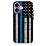 Police Blue Line Flag iPhone 17 Case BC2025