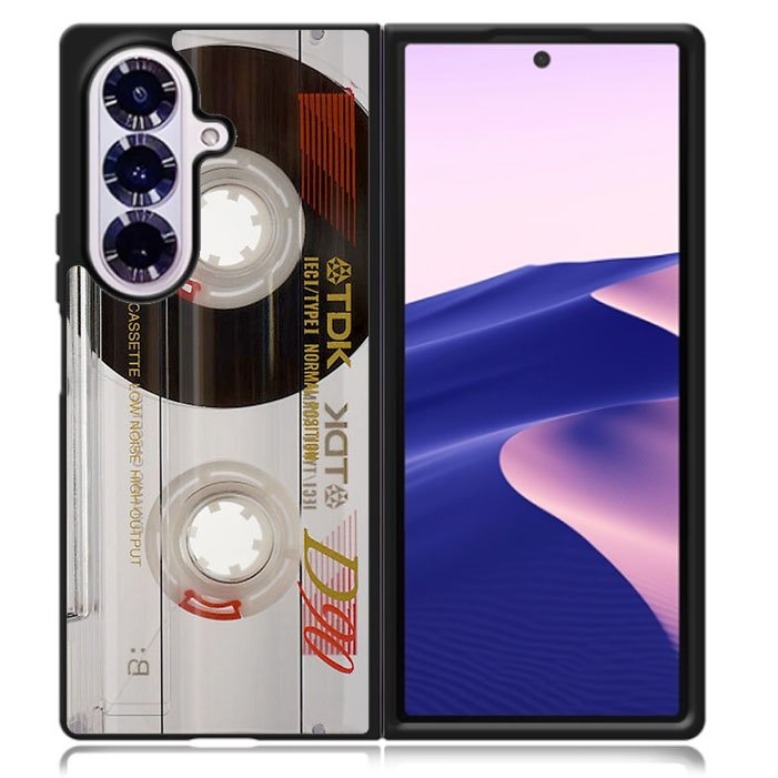 Retro Cassette Tape 1980's Samsung Galaxy Z Fold 7 5G Case BC2043