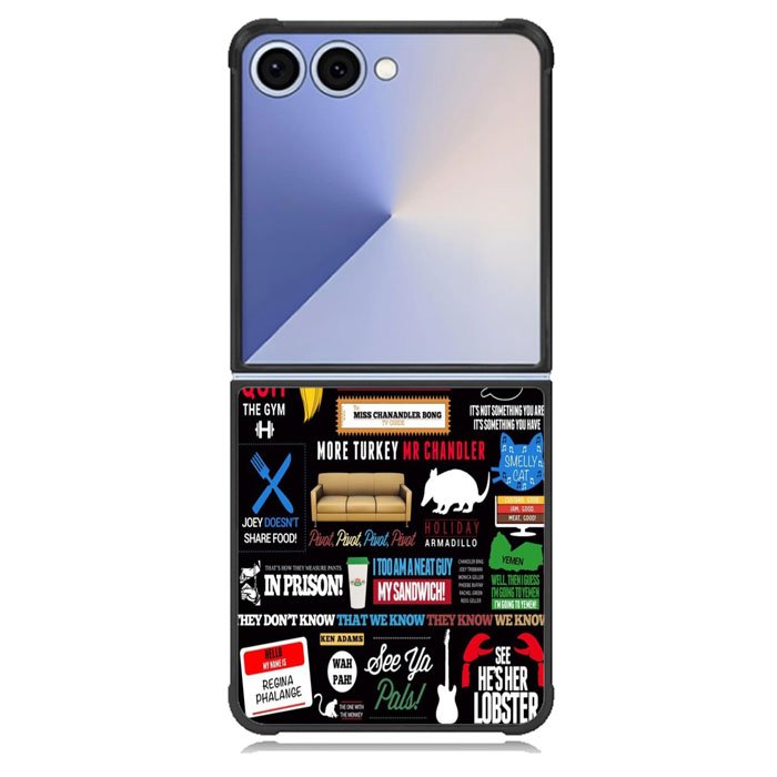 Friends TV Art Quote Cute Parody Samsung Galaxy Z Flip 7 Case BC2217