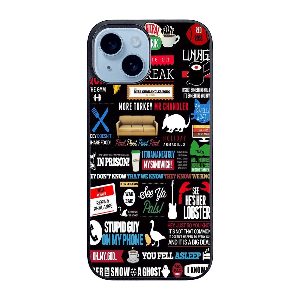 Friends TV Art Quote Cute Parody Case iPhone 15 BC2217