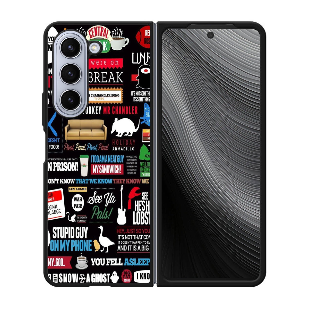 Friends TV Art Quote Cute Parody Case Samsung Galaxy z Fold 5 5G BC2217