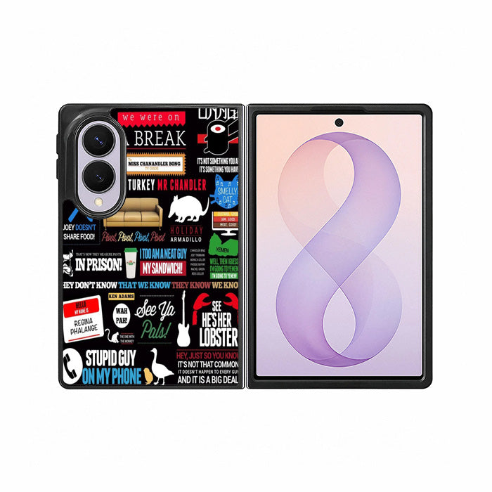 Friends TV Art Quote Cute Parody Samsung Galaxy Z Fold 8 Case BC2217