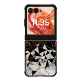 Marble Polygon Pattern Motorola Moto Razr 2025/2024 , Moto Razr 60/50 Case BC2060
