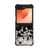 Marble Polygon Pattern Case Samsung Galaxy Z Flip 6 5G BC2060