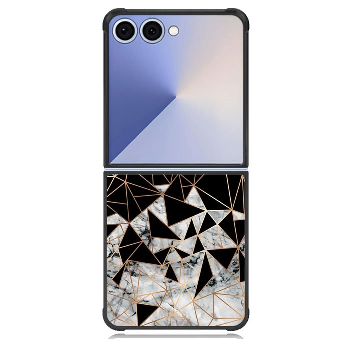 Marble Polygon Pattern Samsung Galaxy Z Flip 7 Case BC2060