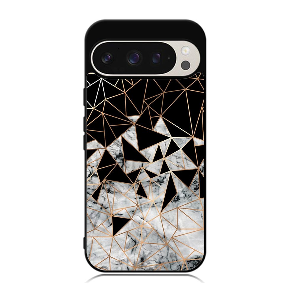 Marble Polygon Pattern Case Google Pixel 9 Pro XL BC2060