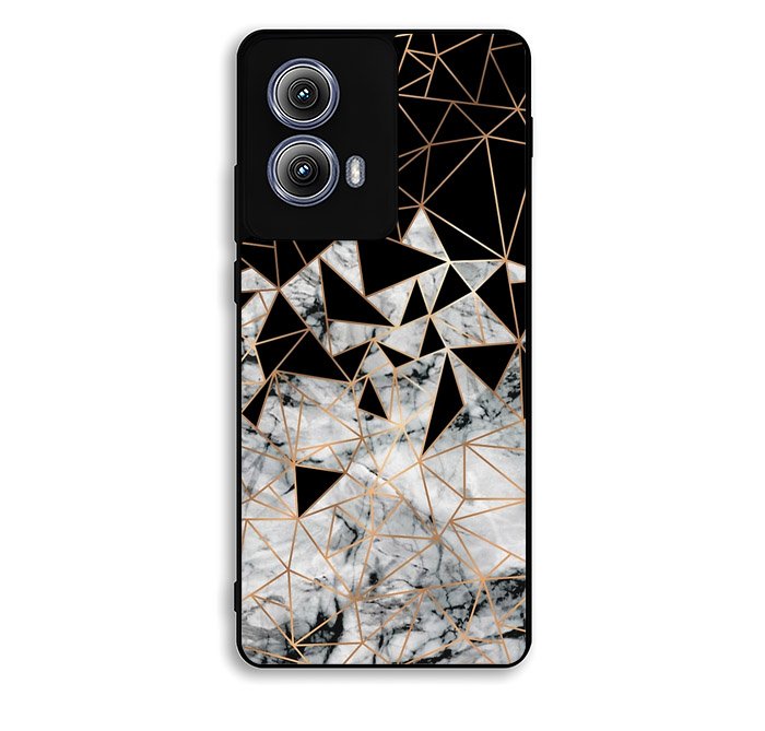 Marble Polygon Pattern Motorola Moto Edge 2024 Case BC2060