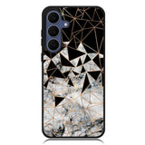 Marble Polygon Pattern Samsung Galaxy S25 FE Case BC2060