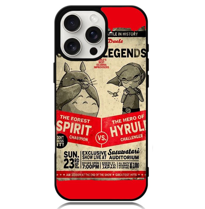 Totoro Zelda Case iPhone 16 Pro Max BC2016
