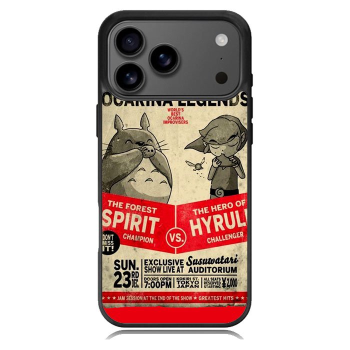 Totoro Zelda iPhone 17 Pro Case BC2016