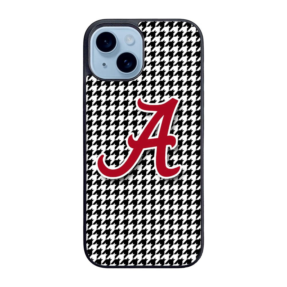 Alabama Houndstooth Crimson Tide Case iPhone 15 Plus BC2276