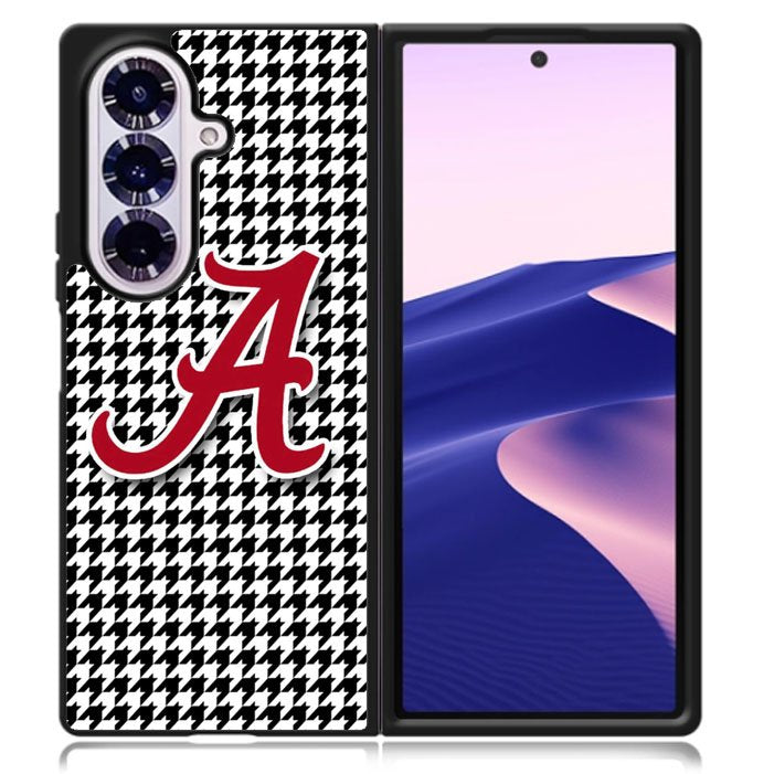 Alabama Houndstooth Crimson Tide Samsung Galaxy Z Fold 7 5G Case BC2276
