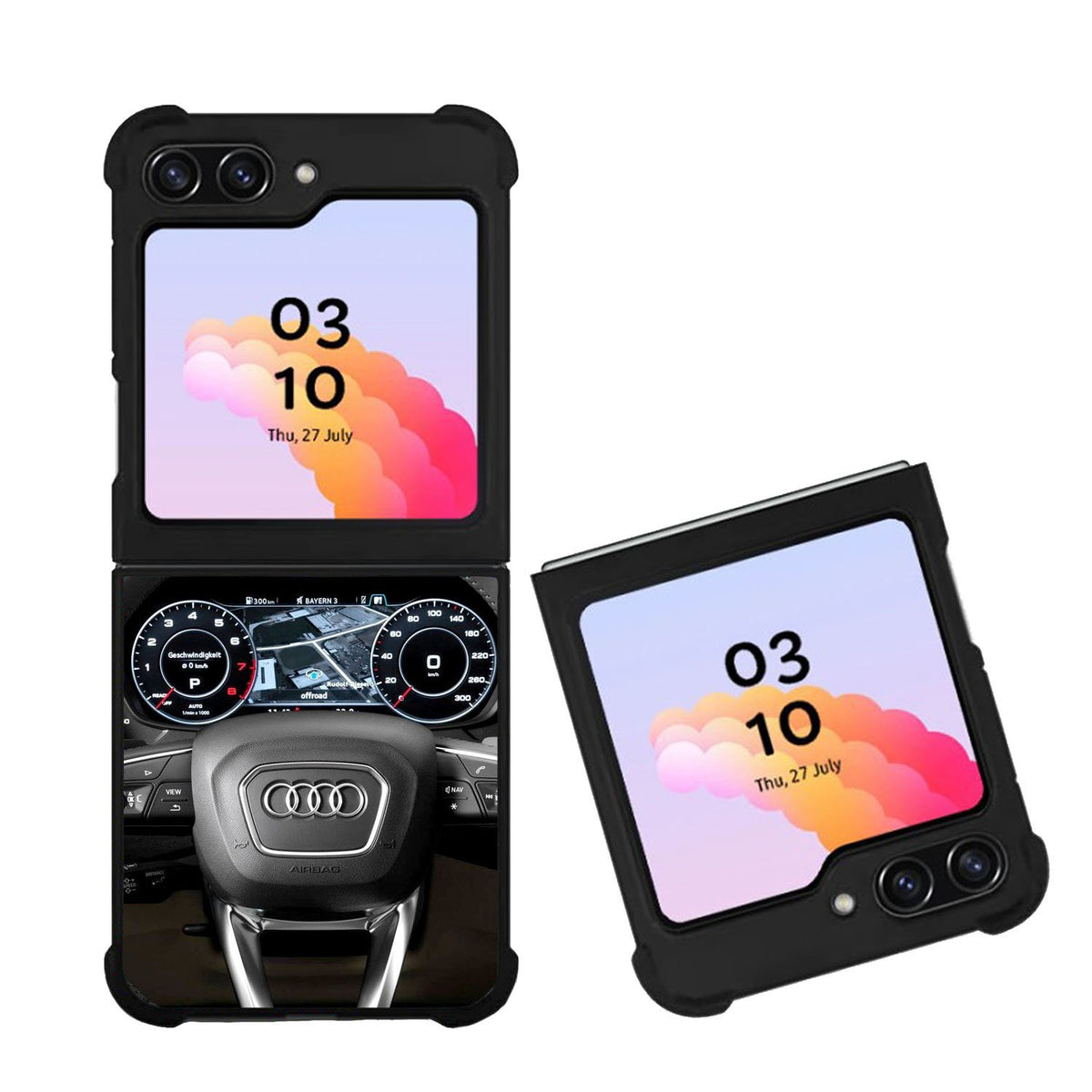 Audi Steering Speedometer Case Samsung Galaxy Z Flip 5 5G BC2244