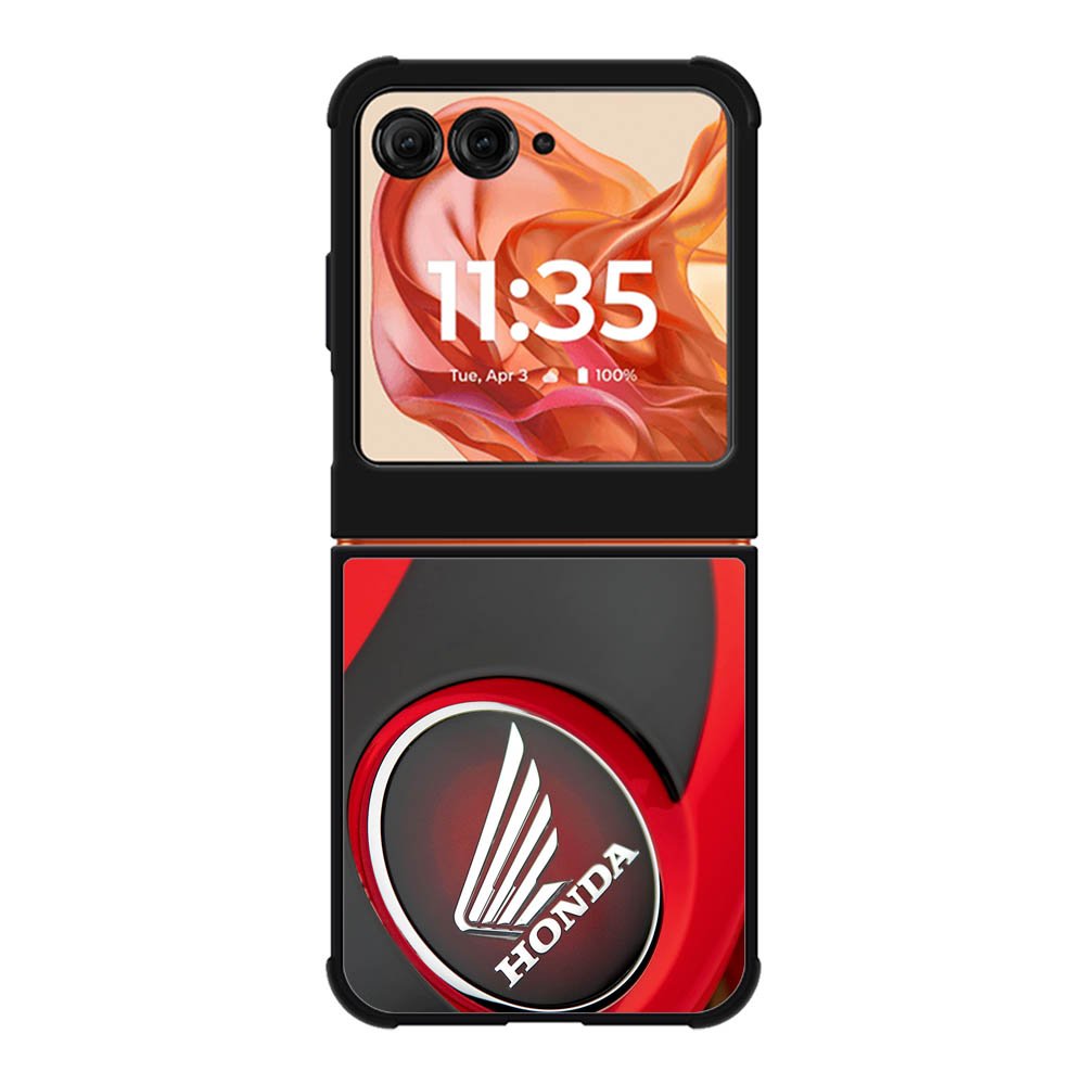 Honda Logo Red Motorola Moto Razr 2025/2024 , Moto Razr 60/50 Case BC2139