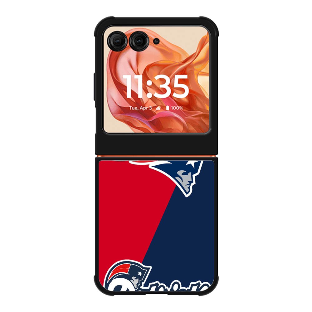 New England Patriots Motorola Moto Razr 2025/2024 , Moto Razr 60/50 Case BC2083