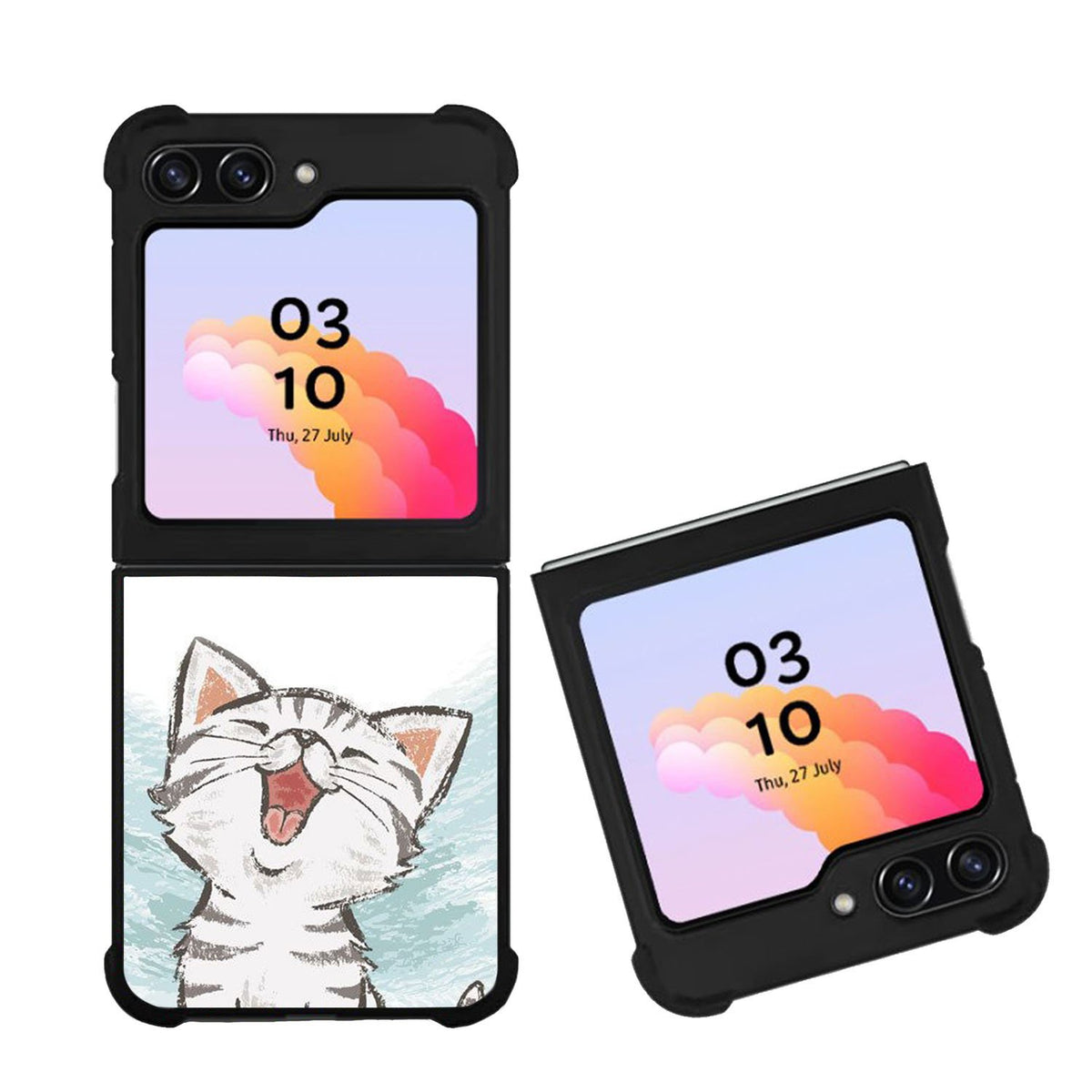 American Shorthair Happy Cat Case Samsung Galaxy Z Flip 5 5G BC2231