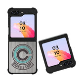 Capsule Corp Metal Logo Dragon Ball Z Case Samsung Galaxy Z Flip 5 5G BC2176