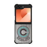 Capsule Corp Metal Logo Dragon Ball Z Case Samsung Galaxy Z Flip 6 5G BC2176