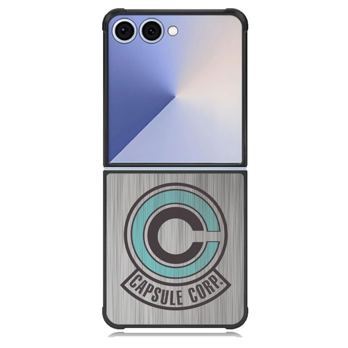 Capsule Corp Metal Logo Dragon Ball Z Samsung Galaxy Z Flip 7 Case BC2176