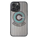 Capsule Corp Metal Logo Dragon Ball Z Case iPhone 15 Pro Max BC2176