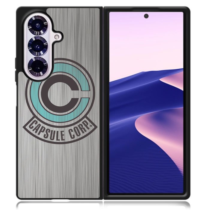 Capsule Corp Metal Logo Dragon Ball Z Samsung Galaxy Z Fold 7 5G Case BC2176