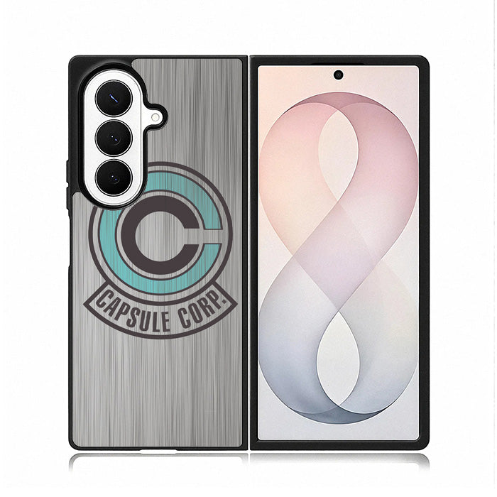 Capsule Corp Metal Logo Dragon Ball Z Samsung Galaxy Z Fold 8 Ultra Case BC2176