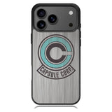 Capsule Corp Metal Logo Dragon Ball Z iPhone 17 Pro Case BC2176