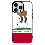 We Bare Bears California Republic Case iPhone 16 Pro Max BC1994