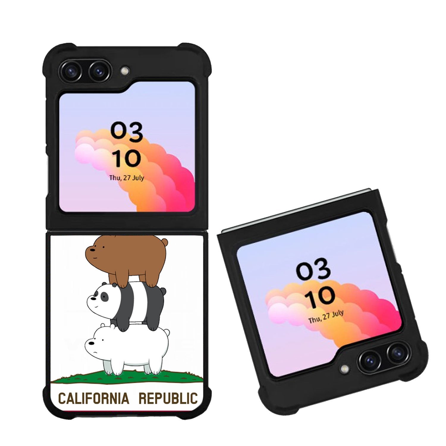 We Bare Bears California Republic Case Samsung Galaxy Z Flip 5 5G BC1994