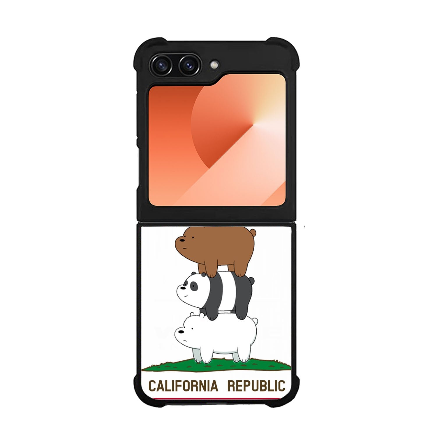 We Bare Bears California Republic Case Samsung Galaxy Z Flip 6 5G BC1994