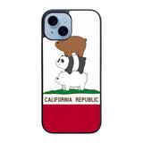 We Bare Bears California Republic Case iPhone 15 Plus BC1994